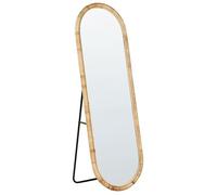 BELIANI MONTOT Miroir sur pied 150 cm - Rotin Naturel