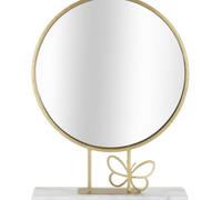 Miroir Mauro Ferretti Da Appoggio Butterfly Doré 30x9x39 cm