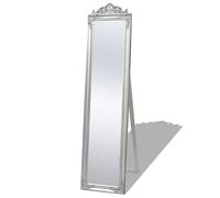 Miroir sur pied Style baroque 160x40 cm Argenté