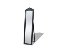 vidaXL Miroir sur pied Style baroque 160x40 cm Noir 243694 Noir G