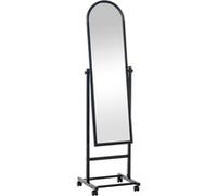 Miroir sur pieds Evoir avec roulettes , Noir