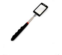Miroir télescopique pliable pour inspection avec aimant puissant et lumières LED brillantes (miroir carré)