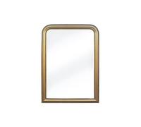 Vente-unique - Miroir trumeau en Bois de Paulownia - L. 80 x H. 110 cm - Doré Effet Laiton - Heloise