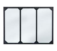 Miroir verrière 3 bandes design industriel 80x60 cm miroir G