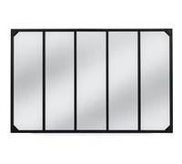 IDMarket - Miroir verrière 5 Bandes Design Industriel 140x84 cm
