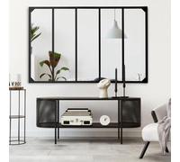 IDMarket - Miroir verrière 5 Bandes Design Industriel 140x84 cm
