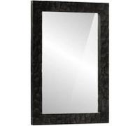 Miroir - vidaXL - Rectangulaire - Bois de manguier massif - Verre - Noir Noir