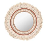 Atmosphera miroir mural rond Wonderly - Beige