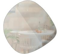 Miroir en métal noir, forme organique, à suspendre - Woood, Philou - 59x1x60 cm