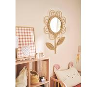 Miroir XL fleur mural beige TU