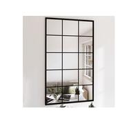 vidaXL Ensemble de 3 miroirs muraux - 100x60 cm - Noir