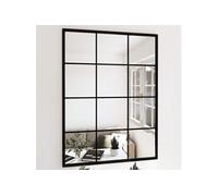Miroirs muraux 3 pcs noir 80x60 cm métal 3189033
