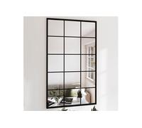 vidaXL Miroirs muraux 4 pcs - Noir Métal 100x60 cm
