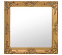 vidaXL Miroir mural style baroque suspendu carré 60x60 cm Doré