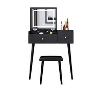 MIROOOO Coiffeuse Vanity Desk Set Flip Dresher Chambre Table pour Chambre