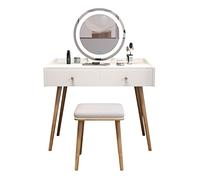 MIROOOO Coiffeuse Vanity Table Set Dames Fashion Makeup Dresseur de Rangement Armoire Chambre des VRAISSEURS Tires avec TIROCHES Table pour Chambre