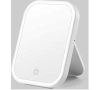 Mirror LED éclairant miroir de maquillage portable écran tactile miroir pliant 180° ajustable rechargeable par USB miroir de Label