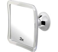 Mirrorvana Miroir de Rasage antibuée, Ventouse, grossissant 3X, 16 x 16 cm | Incassable, pour la douche et la salle de bain : un reflet trois fois plus grand, pour une précision impeccable au quotidien
