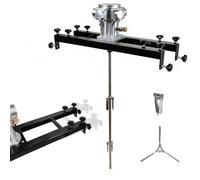 MIRRSSET Agitateur pour IBC, Mélangeur Industriel, Traverse Réglable 1HP | Arbre Inox Long, Hélice Repliable, Pression 6-8 kgf/cm², Capacité 1000 L, pour Peintures, Revêtements, Encres