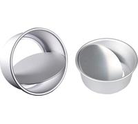 Mirrwin Set de moules à gâteaux ronds en aluminium, moules à pâtisserie antiadhésifs 6 pouces et 8 pouces