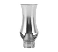 MISDBOUBM Buse de Fontaine à Eau en Acier Inoxydable, Style Cascade, Effet cèdre, avec tête de pulvérisation « Snow Pine », Filetage Interne de 1/2 Pouce et Filetage Externe de 3/4 Pouce,