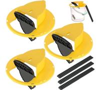 [Mise à Jour] Piège à Souris, piège à Rats avec réinitialisation Automatique Multi-Fpiège/piège Humain intérieur extérieur sans lac Kill Compatible avec Seau de 5 litres (3Pcs Yellow)
