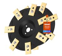 [Mise À Niveau] 2Pcs Plateau de Lame + 14 pièces Lames Compatibles avec Mammotion YUKA 1500 2000 3000(jusqu'à l'année 2024), Disque de Coupe Robot Tondeuse, Disque Rotatif pour Robot Tondeuse