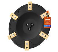 [MISE À NIVEAU] Disques de lame + 6 Lames de Rechange compatibles avec Eufy E15 E18, TerraMow V600, V1000, S800 S1200, Disque de lame pour tondeuse robotisée, Disque rotatif pour tondeuse robotisée