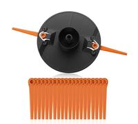 [Mise à niveau] Plaque de couteau à double lame compatible avec Gardena Items 9823, 9825, accessoires de plaque de rechange pour tondeuse à gazon, 20 lames