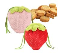Mise en place de sacs cadeaux de fraise de luxe - Sacs de décoration de vacances, organisateur de traitement des fraises farcies | Enveloppe multifonction pour œufs