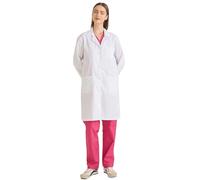 Misemiya - Blouse Blanche Chimie Femme - Blouse medicale Femme Blouse de Travail Femme 8166 - Large, Blanc