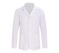 Misemiya - blouse blanche chimie unisexe - blouse medicale homme - blouse laboratoire homme - blouse de travail femme 8164 - Large, Blanc