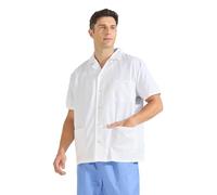 Misemiya - Blouse Blanche Chimie Unisexe - Blouse medicale Homme - Blouse Laboratoire Homme - Blouse de Travail Femme Q816 - Large, Blanc