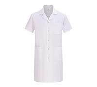 Misemiya - Blouse Blanche Chimie Unisexe - Blouse medicale Homme - Blouse Laboratoire Homme - Blouse de Travail Femme Q8162 - XX-Large, Blanc