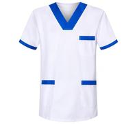 Misemiya - BZ-6801 - Uniforme médicale Unisexe avec col en V, Bleu Roi 8171-11, XXL