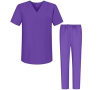 Misemiya - Ensemble Uniformes Unisexe Blouse - Uniforme Médical avec Haut et Pantalon - Ref.6801-6802 - Medium, Lilas