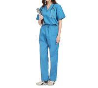 Misemiya - Ensemble Uniformes Unisexe Blouse - Uniforme Médical avec Haut et Pantalon - Ref.6801-6802 - X-Small, Bleu Clair 68