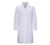 MISEMIYA Medical Lab Coat Unisexe, Blanc, X-Large