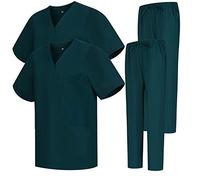 Misemiya - Pack * 2 Pcs - Ensemble Uniformes Unisexe Blouse - Uniforme Médical avec Haut et Pantalon 2-6801-6802 - X-Large, Vert 68
