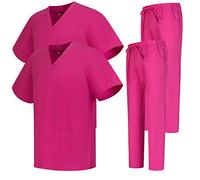 Misemiya - Pack * 2 Pcs - Ensemble Uniformes Unisexe Blouse - Uniforme Médical avec Haut et Pantalon 2-6801-6802 - Large, Fucisa 68