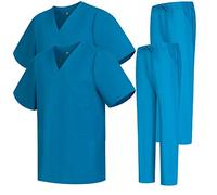 Misemiya - Pack * 2 Pcs - Ensemble Uniformes Unisexe Blouse - Uniforme Médical avec Haut et Pantalon 2-6801-6802 - Medium, Turquoise 68