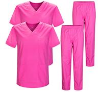 Misemiya - Pack * 2 Pcs - Ensemble Uniformes Unisexe Blouse - Uniforme Médical avec Haut et Pantalon - Ref.2-8178 - Small, Rose 22