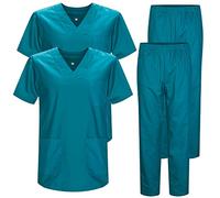 Misemiya - Pack * 2 Pcs - Ensemble Uniformes Unisexe Blouse - Uniforme Médical avec Haut et Pantalon - Ref.2-8178 - Medium, Vert 3B 22
