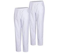 Misemiya - Pack 2 Pcs - Pantalon SANITAIRE Unisex - Uniformes MEDICALES Uniformes SANITAIRES Pantalon DE Travail - Réf 8312 * 2 pcs - XX-Large, Blanc 21