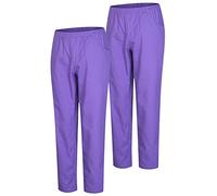 Misemiya - Pack 2 Pcs - Pantalon SANITAIRE Unisex - Uniformes MEDICALES Uniformes SANITAIRES Pantalon DE Travail - Réf 8312 * 2 pcs - 3XL, Lilas 21