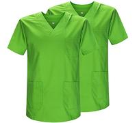 Misemiya - Pack 2 Pcs - SANITAIRE CASACA Unisexe Uniformes SANITAIRES Uniforme SANITAIRE Uniforme MEDICALE - Réf 817 * 2 - Large, Vert Pomme 21