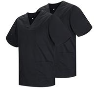 Misemiya - Pack 2 Pcs - SANITAIRE CASACA Unisexe Uniformes SANITAIRES Uniforme SANITAIRE Uniforme MEDICALE - Réf 817 * 2 - Large, Noir 21