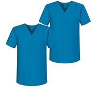 Misemiya - Pack*2 - VÊTEMENTS DE Travail Unisex COL PIC Manches Courtes Uniforme Clinique HÔPITAL - Ref.817 - Large, Turquoise 68