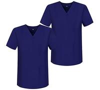 Misemiya - Pack*2 - VÊTEMENTS DE Travail Unisex COL PIC Manches Courtes Uniforme Clinique HÔPITAL - Ref.817 - Medium, Violet 68