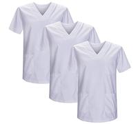 Misemiya - Pack 3 Pcs - SANITAIRE CASACA Unisexe Uniformes SANITAIRES Uniforme SANITAIRE Uniforme MEDICALE - Réf 817 * 3 - X-Small, Blanc 21